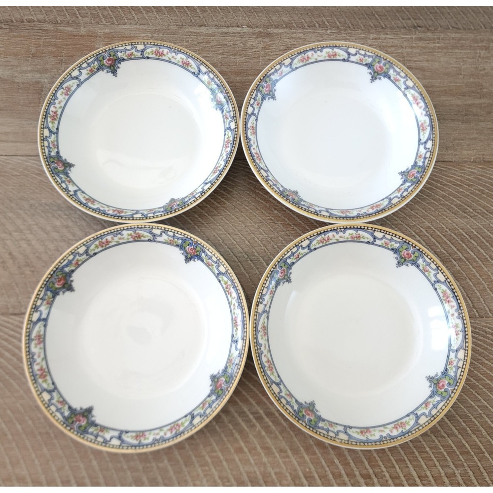 Set of 4 Theodore Haviland Troy Berry Bowls Limoges France - Picture 3 of 10